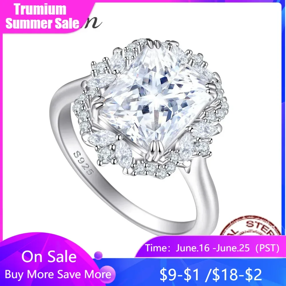 Trumium 4CT s925 Sterling Silver Rectangle Cut Princess Luxury Rings for Women Engagement Wedding Bands Bridal Fine Jewelry
Trumium 4CT s925 Sterling Silver Rectangle Cut Princess Luxury Rings for Women Engagement Wedding Bands Bridal Fine Jewelry