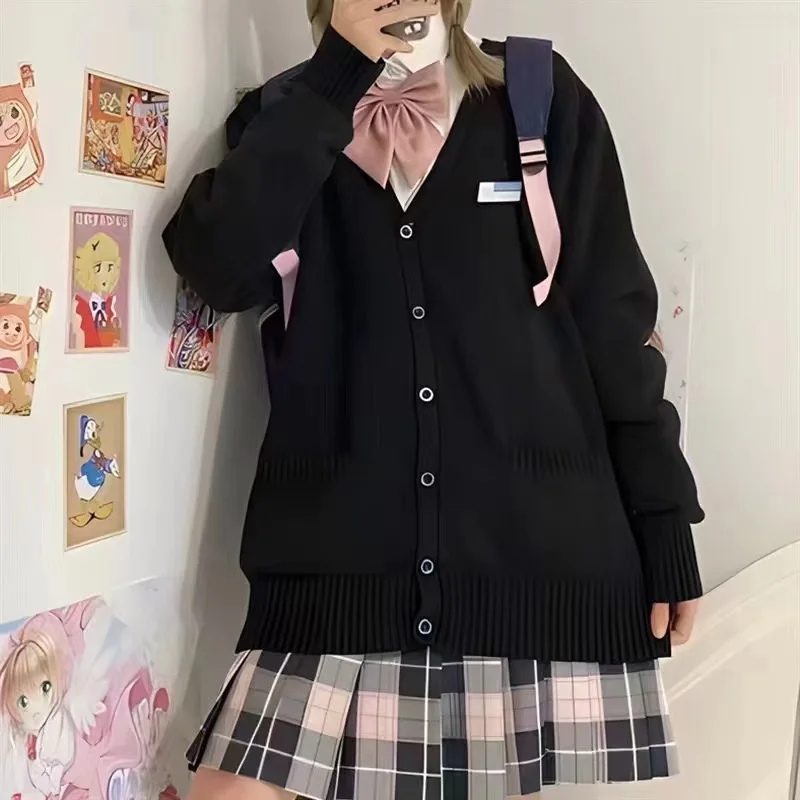 JK uniformAutumn Japanese preppy style with loose solid color sweater, knitted cardigan, thin jacket, women's top
JK uniformAutumn Japanese preppy style with loose solid color sweater, knitted cardigan, thin jacket, women's top