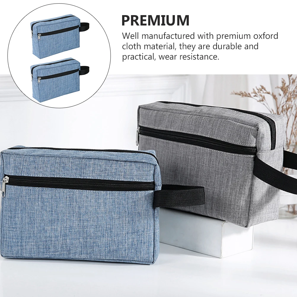 2Pcs Travel Oxford Cloth Makeup Bag Lightweight Portable H held Bath Makeup Personal Care Bag Container Cosmetics ganizer
2Pcs Travel Oxford Cloth Makeup Bag Lightweight Portable H held Bath Makeup Personal Care Bag Container Cosmetics ganizer
