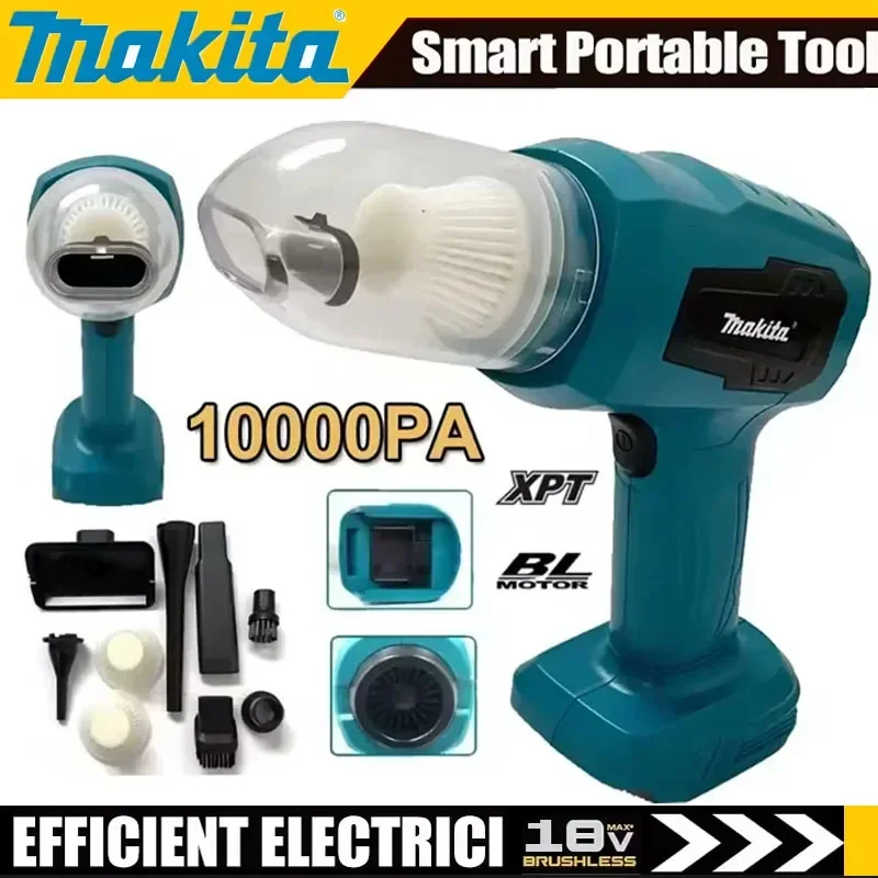 Беспроводной мини-пылесос Makita с мощным всасыванием, ручной, для дома, с функцией выдува, 7 насадок, для аккумуляторов 20В/18В
Беспроводной мини-пылесос Makita с мощным всасыванием, ручной, для дома, с функцией выдува, 7 насадок, для аккумуляторов 20В/18В