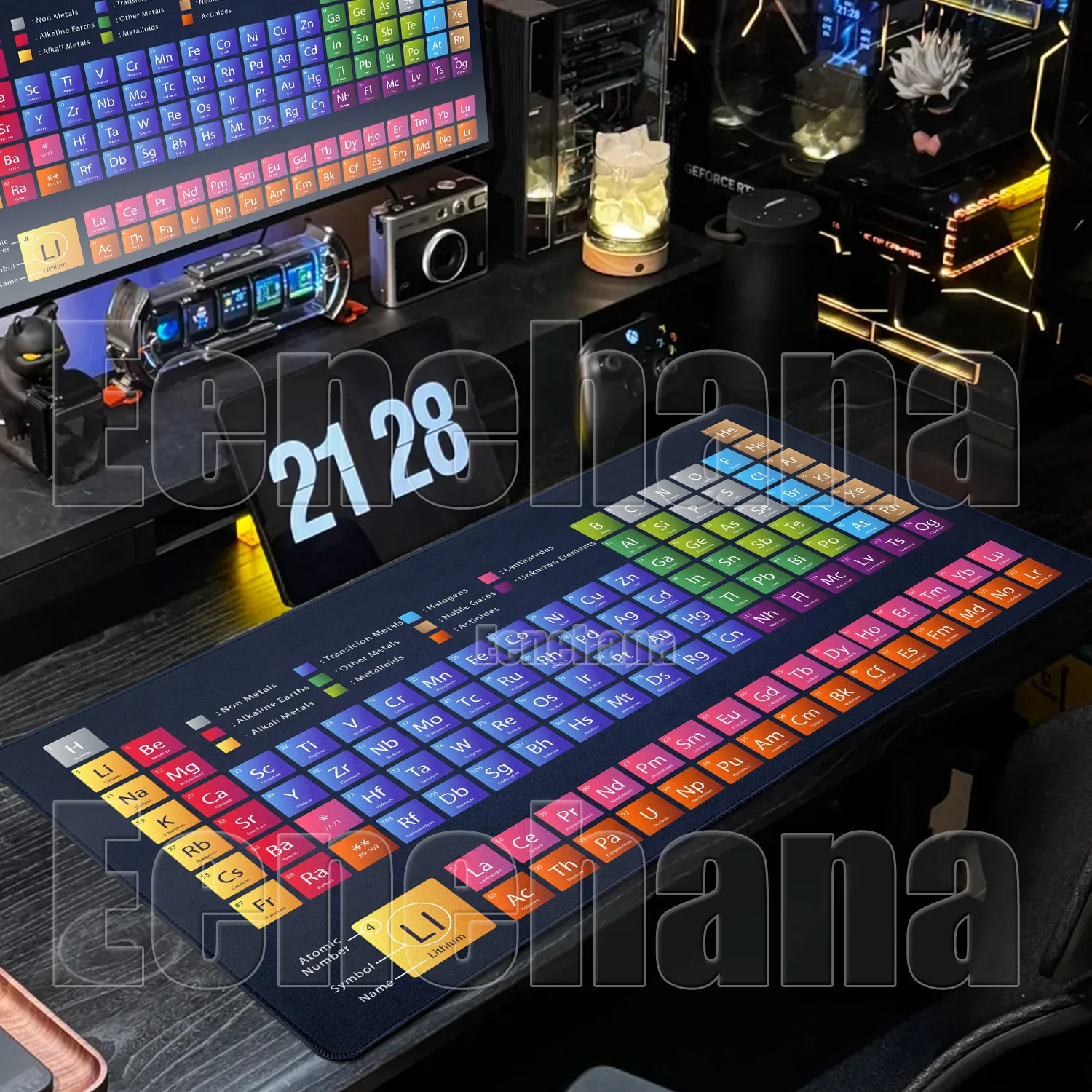 HD Large Periodic Table of Chemical Elem Mouse Pad Xxl Anti-slip Desk Mat Keyboard PC Gaming Office Decoration Gamer Accessories
HD Large Periodic Table of Chemical Elem Mouse Pad Xxl Anti-slip Desk Mat Keyboard PC Gaming Office Decoration Gamer Accessories