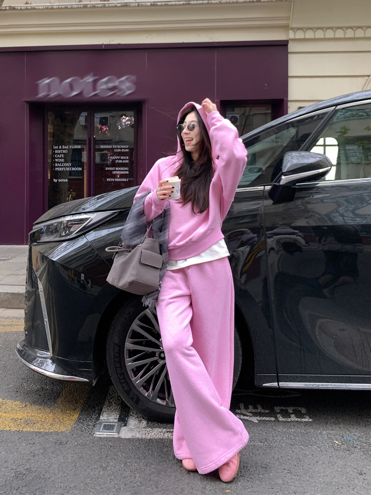 Loose Fit Hoodie Sweatirt And Wide Leg Pants Set for Women Casual Comfortable Spring Faion Pink Floral Print Two Piece Set
Loose Fit Hoodie Sweatirt And Wide Leg Pants Set for Women Casual Comfortable Spring Faion Pink Floral Print Two Piece Set