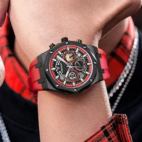 Mark Fairwhale Men Chronograph Watch 42mm Military Quartz Wristwatch Luminous Fashion Triple Windows VK64
Mark Fairwhale Men Chronograph Watch 42mm Military Quartz Wristwatch Luminous Fashion Triple Windows VK64