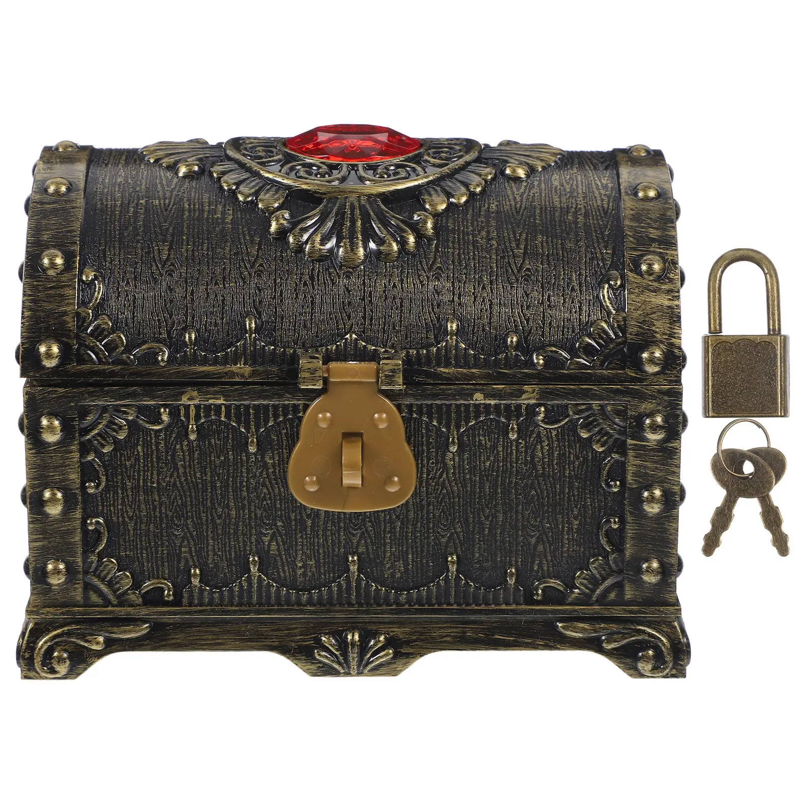 Plastic Vintage Treasure Chest Jewelry Box Retro Trinket Storage Case Decorative Organizer Jewelry Storage Gift
Plastic Vintage Treasure Chest Jewelry Box Retro Trinket Storage Case Decorative Organizer Jewelry Storage Gift