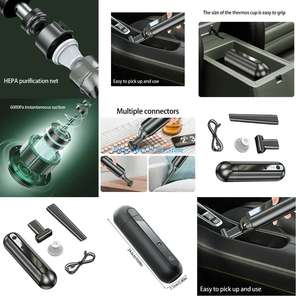 Y2GD Cordless Vacuum Cleaner 6Kpa Strong Suction 45W Powerful Cleaning Tool Handheld
Y2GD Cordless Vacuum Cleaner 6Kpa Strong Suction 45W Powerful Cleaning Tool Handheld