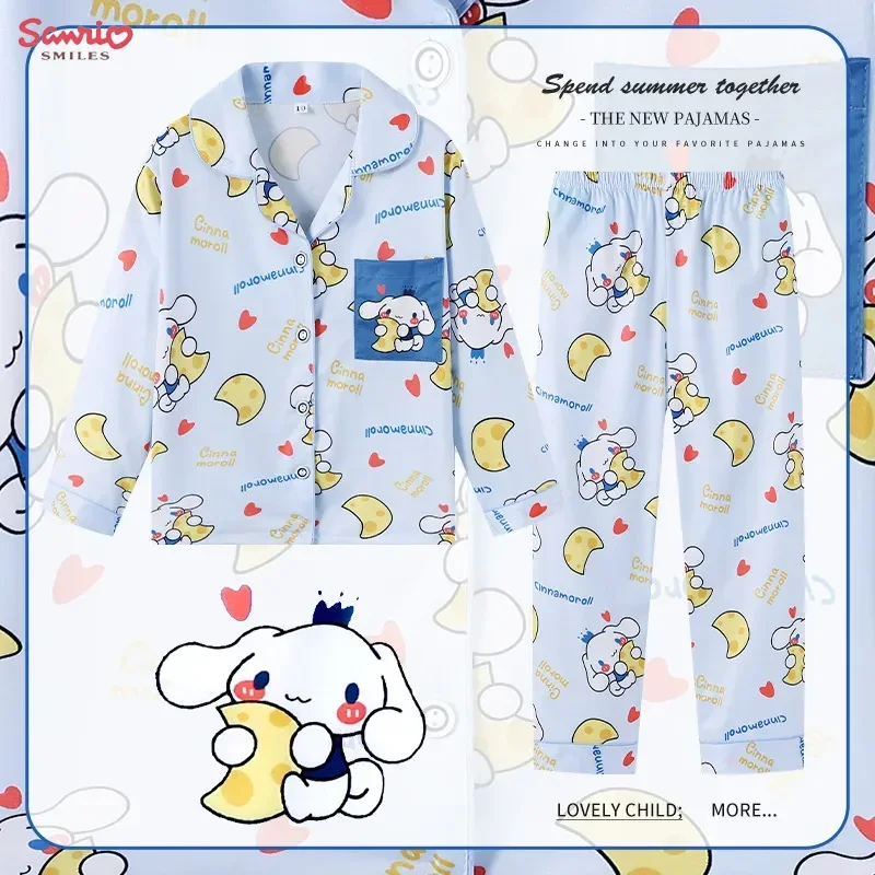 Sanrio Hello Kitty Kuromi Children's Pajamas Cinnamoroll My Melody Cartoon Clothing Anime Kids Set Long Sleeved Loose Clothing
Sanrio Hello Kitty Kuromi Children's Pajamas Cinnamoroll My Melody Cartoon Clothing Anime Kids Set Long Sleeved Loose Clothing