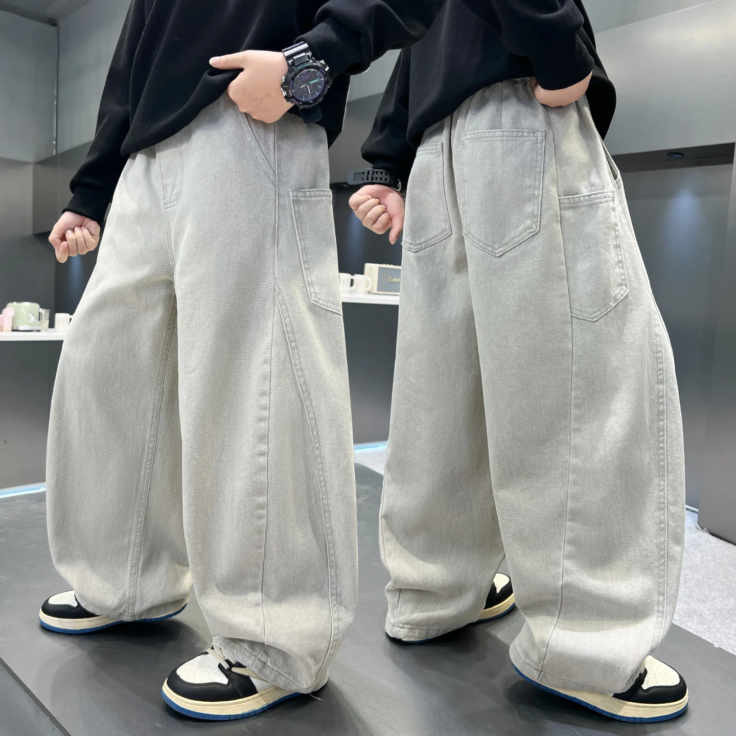 Autumn Kids Casual Fashion Daily Bottom Ages 6-14Y Boy Long Pants Tween Child Streetwear Trendy Japan Style Denim Trousers
Autumn Kids Casual Fashion Daily Bottom Ages 6-14Y Boy Long Pants Tween Child Streetwear Trendy Japan Style Denim Trousers