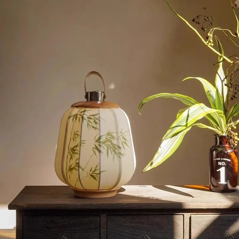 Charging touch wireless portable lantern fabric desk lamp Chinese retro bedside atmosphere advanced calligraphy led lamp
Charging touch wireless portable lantern fabric desk lamp Chinese retro bedside atmosphere advanced calligraphy led lamp