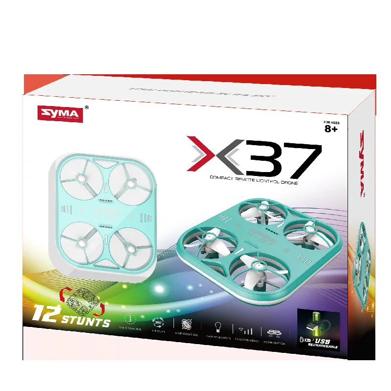 X37 Quadcopter Drone Four Axis 12 Stunts 360 Flip Remote Control Usb Rechargeable Compact Indoor Practice For Beginners Toy
X37 Quadcopter Drone Four Axis 12 Stunts 360 Flip Remote Control Usb Rechargeable Compact Indoor Practice For Beginners Toy