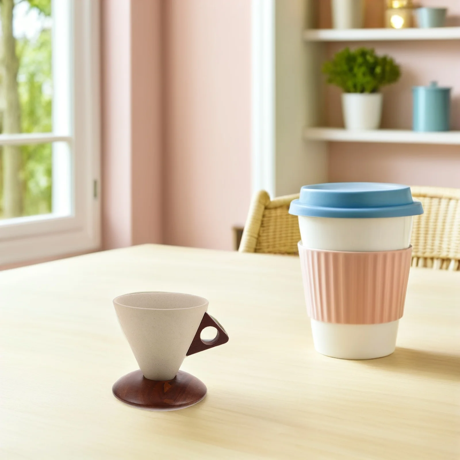 Ceramic Funnel Coffee Cup Aesthetic Mug Ceramics Cups with Base Creative Teacups Wood
Ceramic Funnel Coffee Cup Aesthetic Mug Ceramics Cups with Base Creative Teacups Wood
