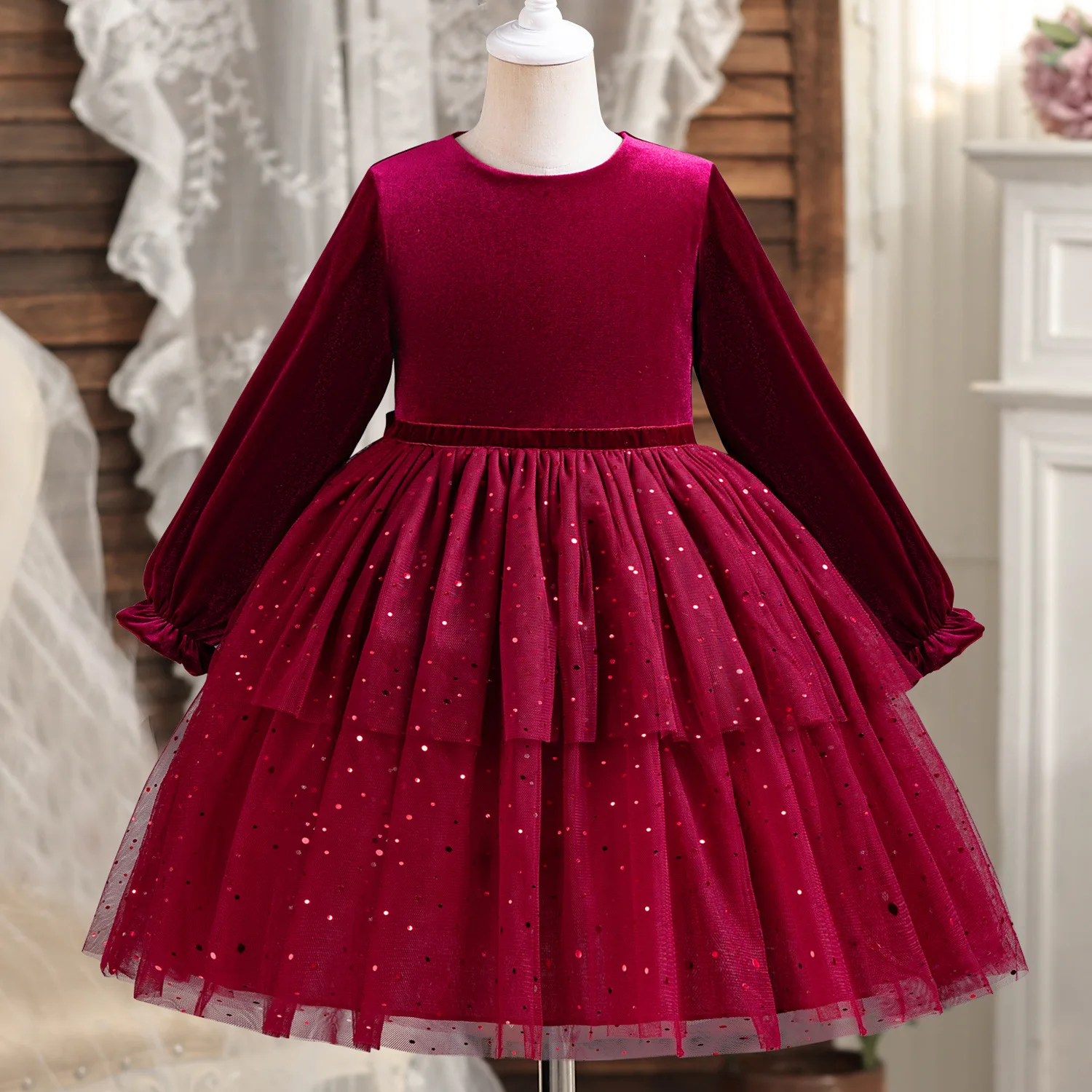 Baby Girls Dress Spring Thin Long Sleeve Knitted Dresses For Girl Birthday Party Mesh Princess Dress 2-8 Years Children Clothing
Baby Girls Dress Spring Thin Long Sleeve Knitted Dresses For Girl Birthday Party Mesh Princess Dress 2-8 Years Children Clothing