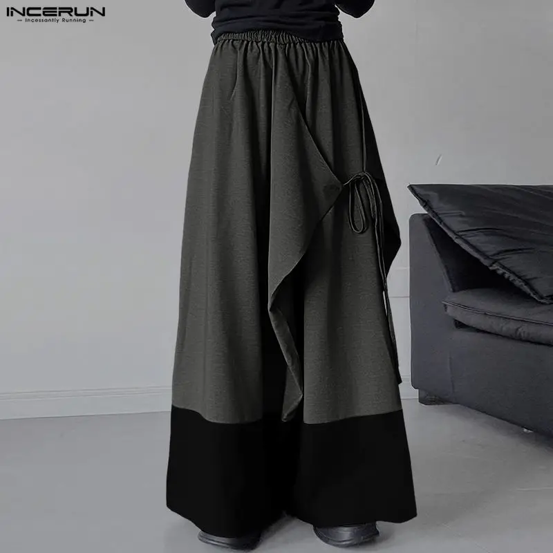 INCERUN Men Irregular Pants Patchwork Joggers Elastic Waist Wide Leg Trousers Men Streetwear Baggy 2026 Casual Male Long Pants
INCERUN Men Irregular Pants Patchwork Joggers Elastic Waist Wide Leg Trousers Men Streetwear Baggy 2026 Casual Male Long Pants