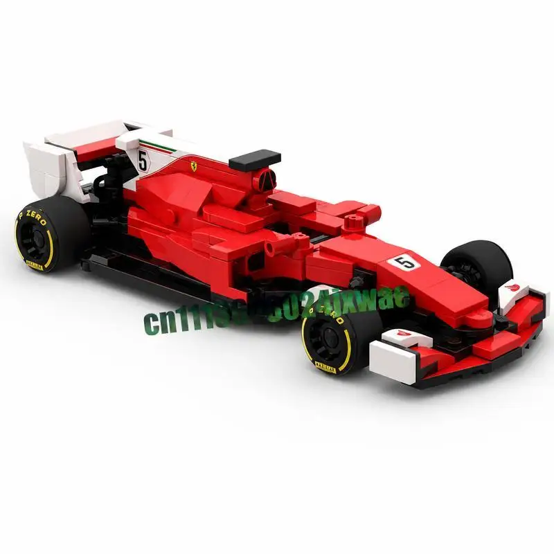 255PCS Formula Track Racing Car Vehicle Model Custom Building Blocks DIY Assembly Toy Collection Home Decor Holiday Popular Gift