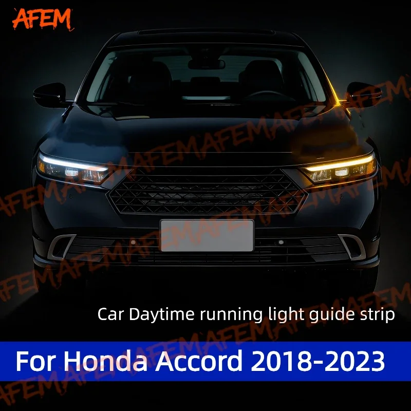 For Honda Accord 2018-2023 Daytime Running Light Guide Strip Auto LED DRL Daytime Running light Flexible Decorative Ambient Lamp
For Honda Accord 2018-2023 Daytime Running Light Guide Strip Auto LED DRL Daytime Running light Flexible Decorative Ambient Lamp