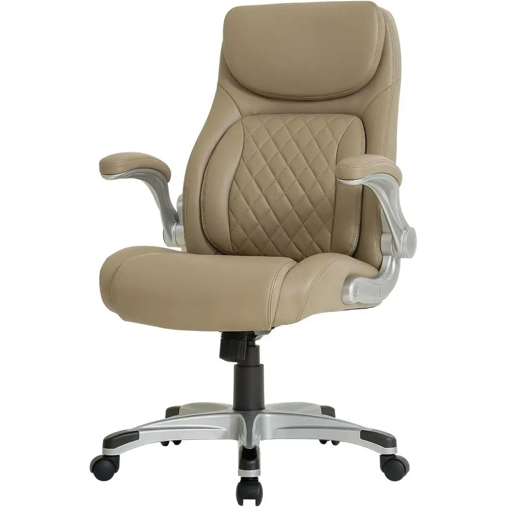 Ergonomic PU Leather Office Chair with Adjustable Armrests and Lumbar Support (Taupe)
Ergonomic PU Leather Office Chair with Adjustable Armrests and Lumbar Support (Taupe)