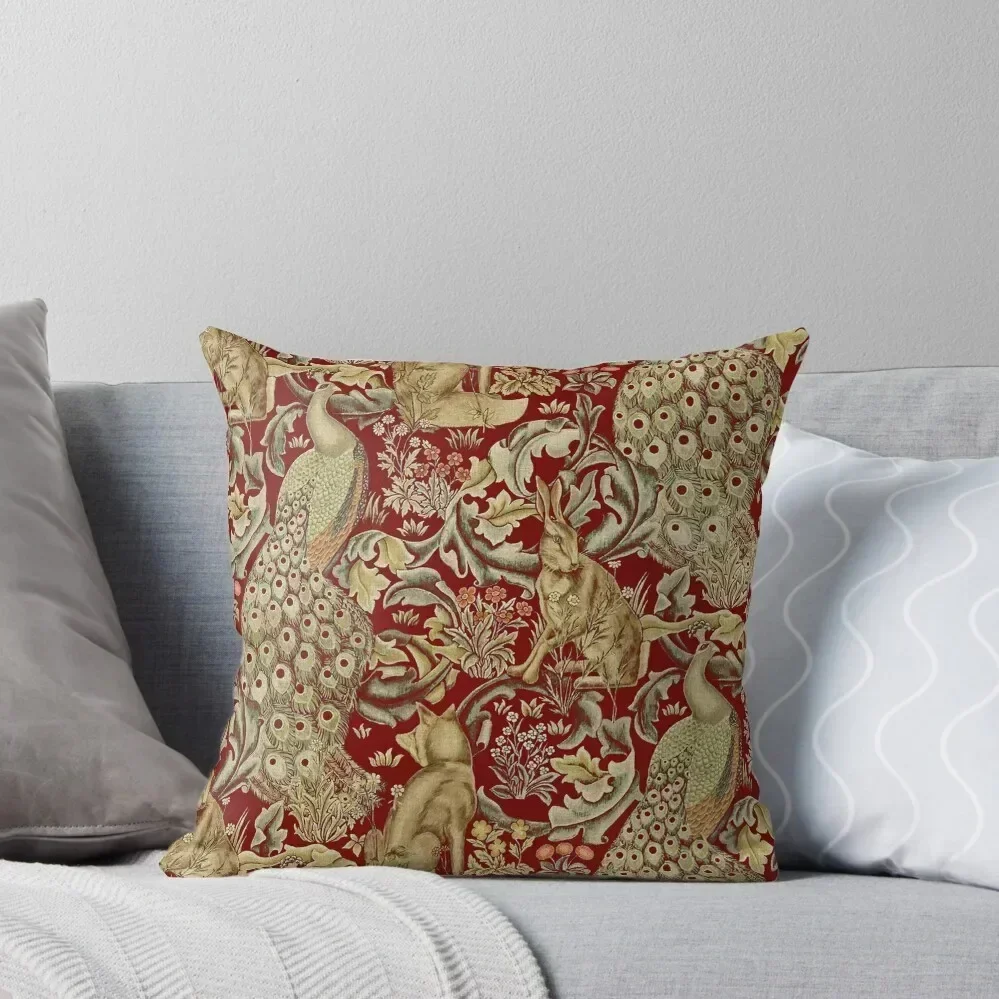 FOREST ANIMALS,PEACOCKS,FOX AND HARE IN RED LEAVES FLORAL PATTERN Throw Pillow Room decorating items home decor items pillow
FOREST ANIMALS,PEACOCKS,FOX AND HARE IN RED LEAVES FLORAL PATTERN Throw Pillow Room decorating items home decor items pillow