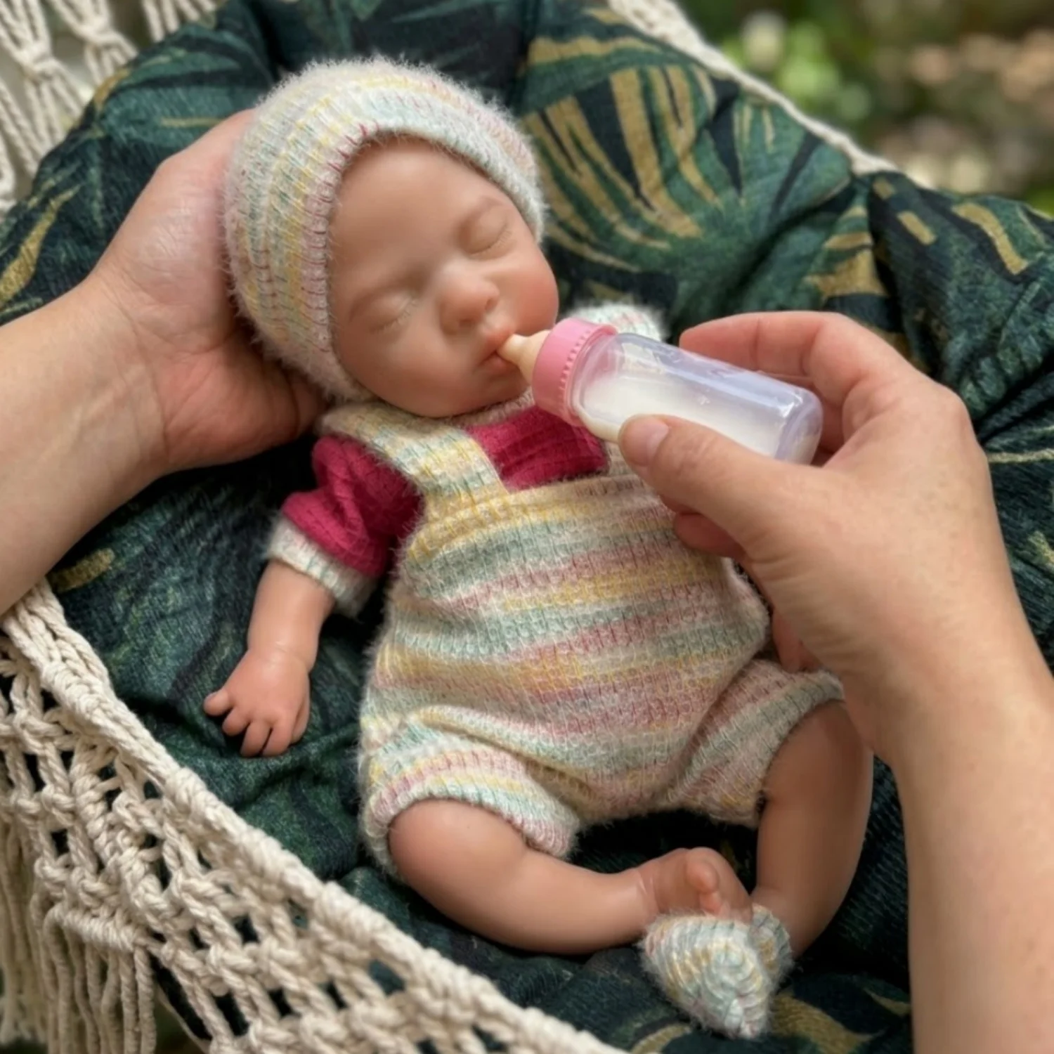 AnjoDoll Reborn Doll 13Inch Open Mouth Silicone Luna Girl with Two Sets of Clothes Newborn Dolls reborn de silicone real cuerpo
AnjoDoll Reborn Doll 13Inch Open Mouth Silicone Luna Girl with Two Sets of Clothes Newborn Dolls reborn de silicone real cuerpo