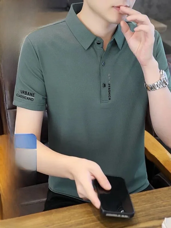 Ice Silk Sl ort Sve irt Men's Summer High End Busin Dad irt Collar T-irt 2025 New f Sve
Ice Silk Sl ort Sve irt Men's Summer High End Busin Dad irt Collar T-irt 2025 New f Sve
