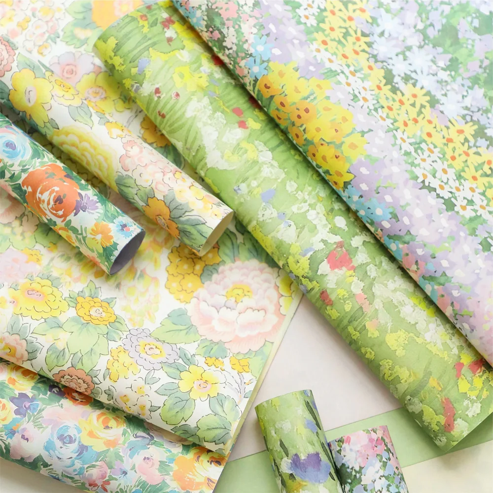 Tear Resistant Spring Wrapping Paper 38x54cm Oil Painting Floral 10PCS DIY Bouquet Craft - Wrinkle Free
Tear Resistant Spring Wrapping Paper 38x54cm Oil Painting Floral 10PCS DIY Bouquet Craft - Wrinkle Free