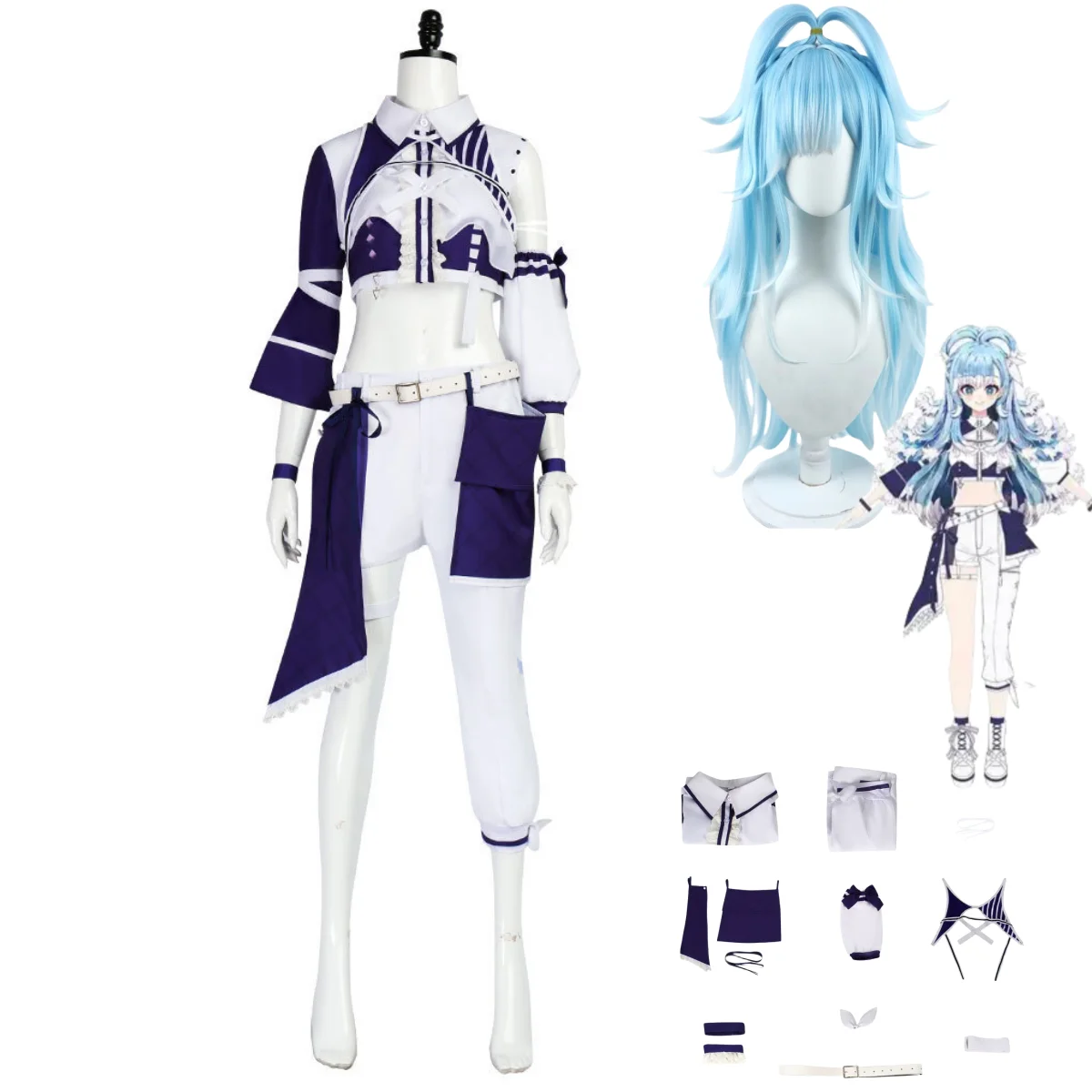 Anime Virtual YouTuber Kobo Kanaeru Cosplay Costume Hololive Short Tops Shirt Uniform Shorts Wig Woman Sexy Carnival Party Suit
Anime Virtual YouTuber Kobo Kanaeru Cosplay Costume Hololive Short Tops Shirt Uniform Shorts Wig Woman Sexy Carnival Party Suit