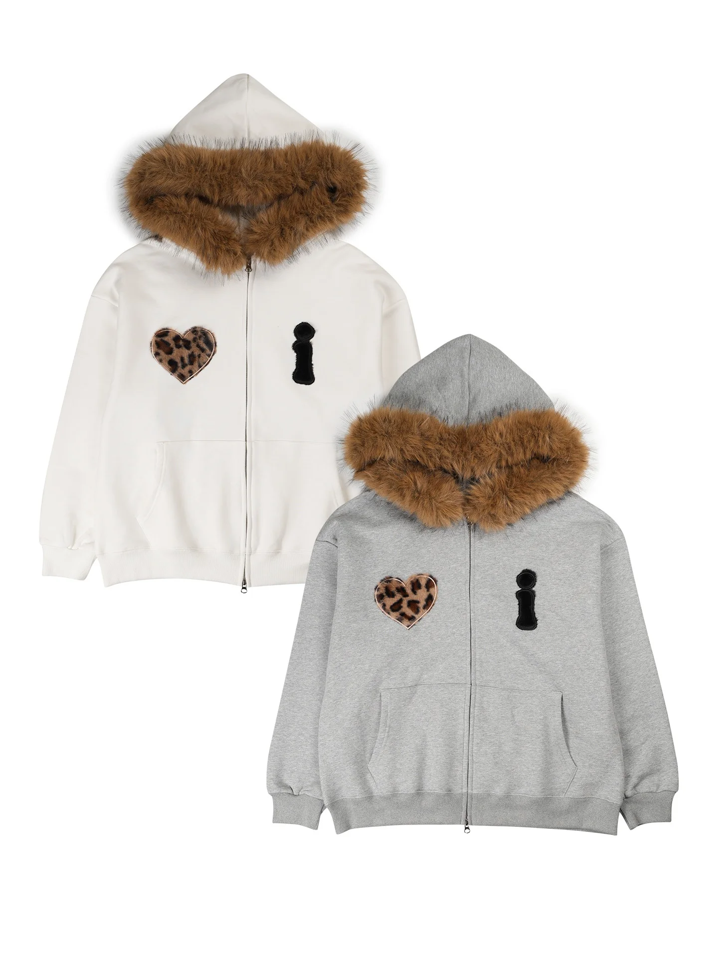 American Style Fleece Lined Hooded Sweatshirt Unisex Couple Leopard Print Zipper Loose Outerwear Women's Fashion Casual Wear
American Style Fleece Lined Hooded Sweatshirt Unisex Couple Leopard Print Zipper Loose Outerwear Women's Fashion Casual Wear
