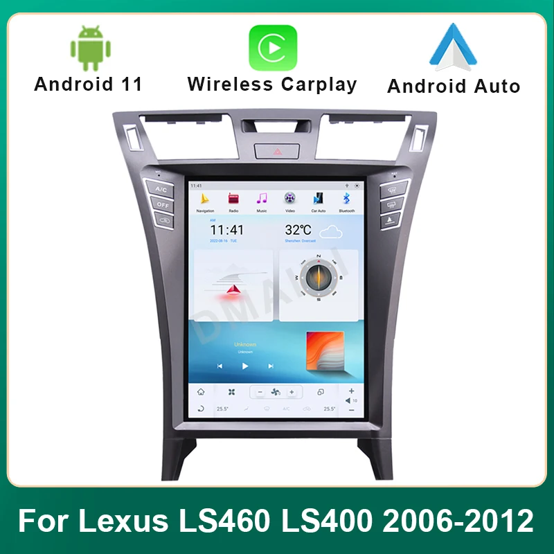 Qualcomm Android 11 Car DVD Multimedia Player For Lexus LS460 2006-2012 Tesla Style GPS Navigation Stereo Video Carplay Headunit
Qualcomm Android 11 Car DVD Multimedia Player For Lexus LS460 2006-2012 Tesla Style GPS Navigation Stereo Video Carplay Headunit