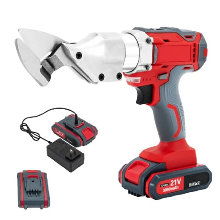 21V Electric Metal Shear, Speed Swivel Head Electric Metal Cutter Shear, Cordless Tin Snips for Cutting Metal Sheet Iron, Alumi
21V Electric Metal Shear, Speed Swivel Head Electric Metal Cutter Shear, Cordless Tin Snips for Cutting Metal Sheet Iron, Alumi