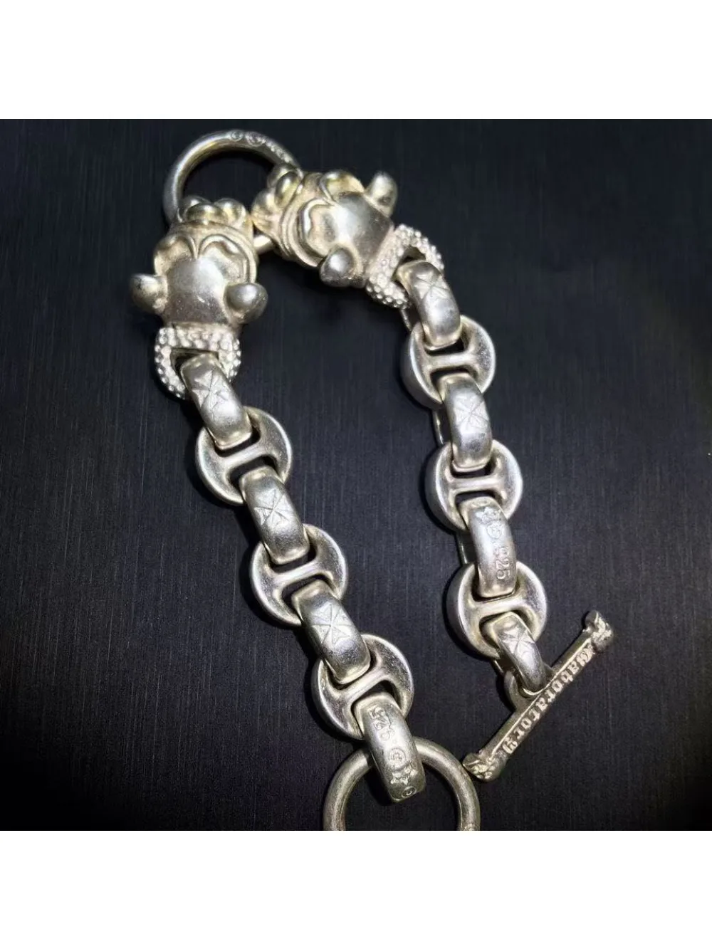 Hot Selling Tibetan Silver High Quality Lucky Dog Head Chain Bracelet for Men Women Couple Accessories Luxury Gif Luck
Hot Selling Tibetan Silver High Quality Lucky Dog Head Chain Bracelet for Men Women Couple Accessories Luxury Gif Luck