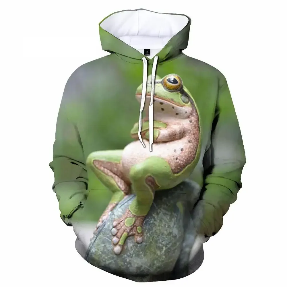 Funny Animal Pattern Hoodie Frog 3d Print Casual Men's And Women's Children's Hooded Pullover Fashion Street Wear Comfortable
Funny Animal Pattern Hoodie Frog 3d Print Casual Men's And Women's Children's Hooded Pullover Fashion Street Wear Comfortable