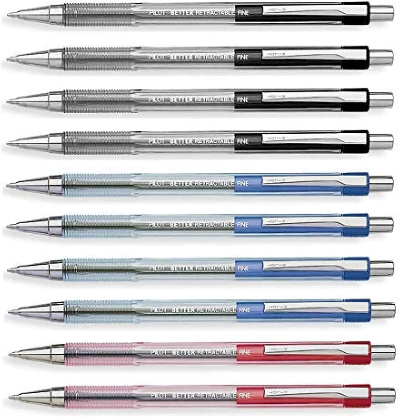Retractable Ballpoint Pen Fine Point 0.7mm Black Blue Red 10 Pack for Writing
Retractable Ballpoint Pen Fine Point 0.7mm Black Blue Red 10 Pack for Writing