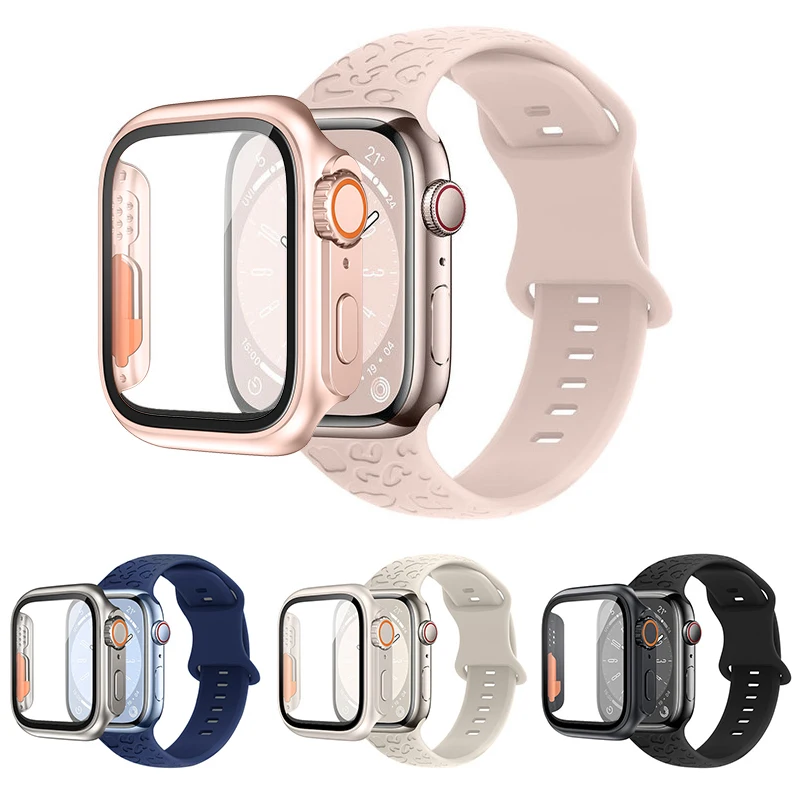 Case+Strap For Apple Watch Band 44mm 45mm 42mm 41mm 40mm 38mm Engraved silicone correa bracelet iwatch series 8 7 se 3 6 5 4
Case+Strap For Apple Watch Band 44mm 45mm 42mm 41mm 40mm 38mm Engraved silicone correa bracelet iwatch series 8 7 se 3 6 5 4