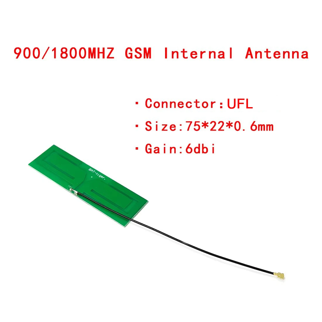 900/1800MHZ GSM Internal Antenna 6dbi High Gain Module Aerial PCB 75*22*0.6mm
900/1800MHZ GSM Internal Antenna 6dbi High Gain Module Aerial PCB 75*22*0.6mm
