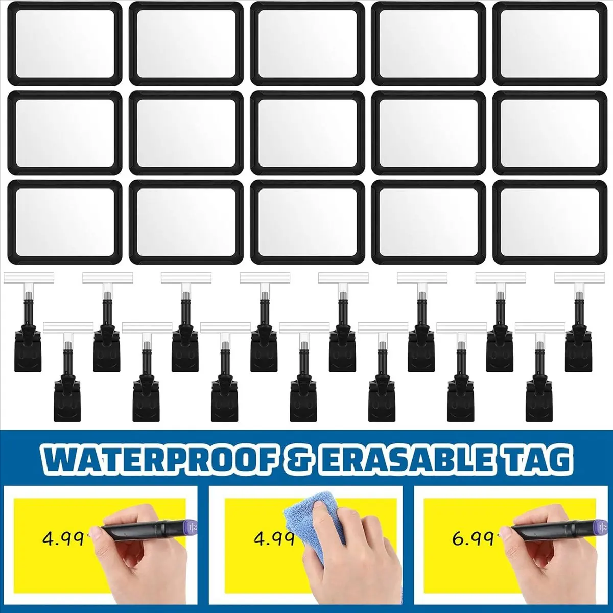 T69C! 10 PCS Clip on Sign Holder Rotatable Label Clips Retail Merchandise Rack Sign Display Clip Sign Holding Clamp
T69C! 10 PCS Clip on Sign Holder Rotatable Label Clips Retail Merchandise Rack Sign Display Clip Sign Holding Clamp