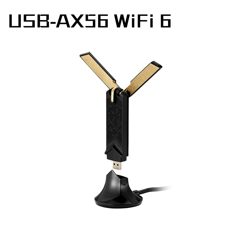 ASUS USB-AX56 Dual Band AX1800 USB WiFi Adapter 1800Mbps 802.11ax Support MIMO/OFDMA USB 3.0 Wi-Fi Adapter with Included Cradle
ASUS USB-AX56 Dual Band AX1800 USB WiFi Adapter 1800Mbps 802.11ax Support MIMO/OFDMA USB 3.0 Wi-Fi Adapter with Included Cradle