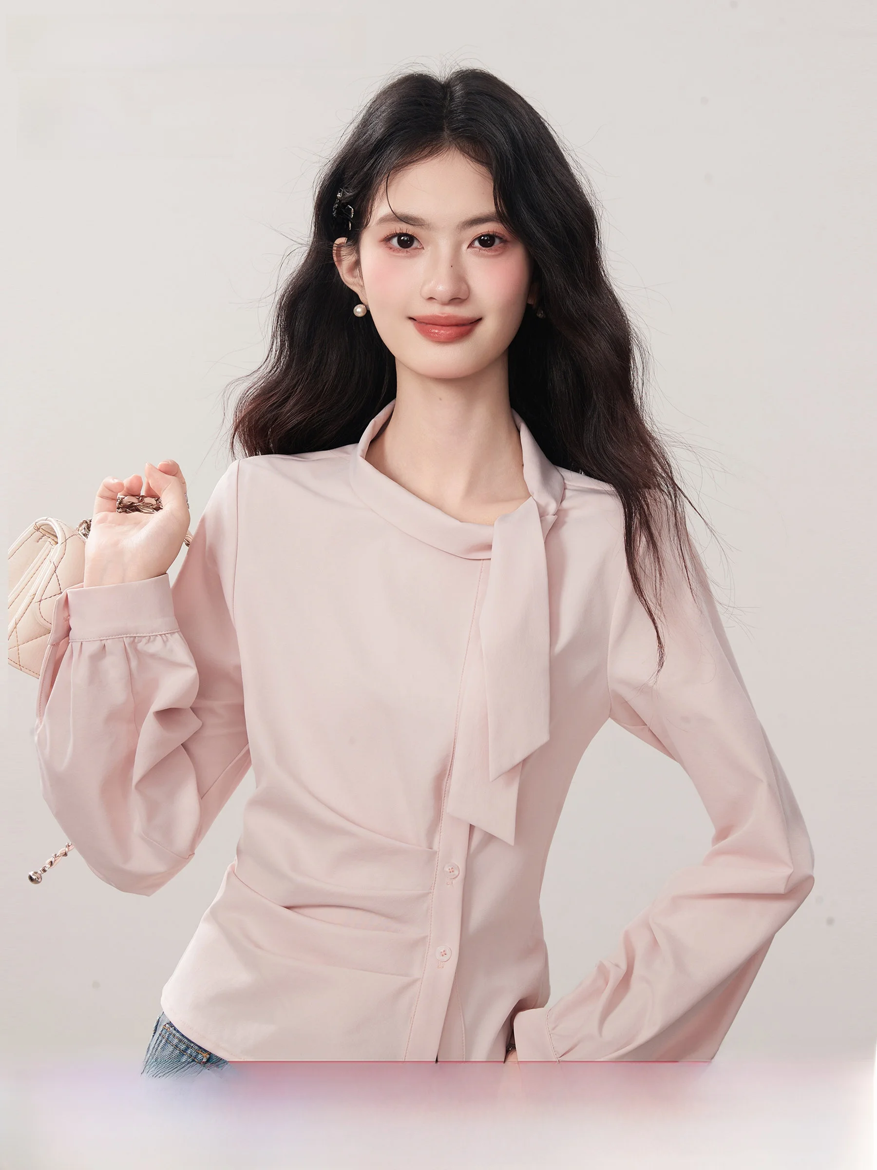 Elegant Sakura Sash Shirt Women's Spring New Style Asymmetrical Unique Beautiful Long Sleeve Slim Fit Commute Style Polyester...
Elegant Sakura Sash Shirt Women's Spring New Style Asymmetrical Unique Beautiful Long Sleeve Slim Fit Commute Style Polyester...