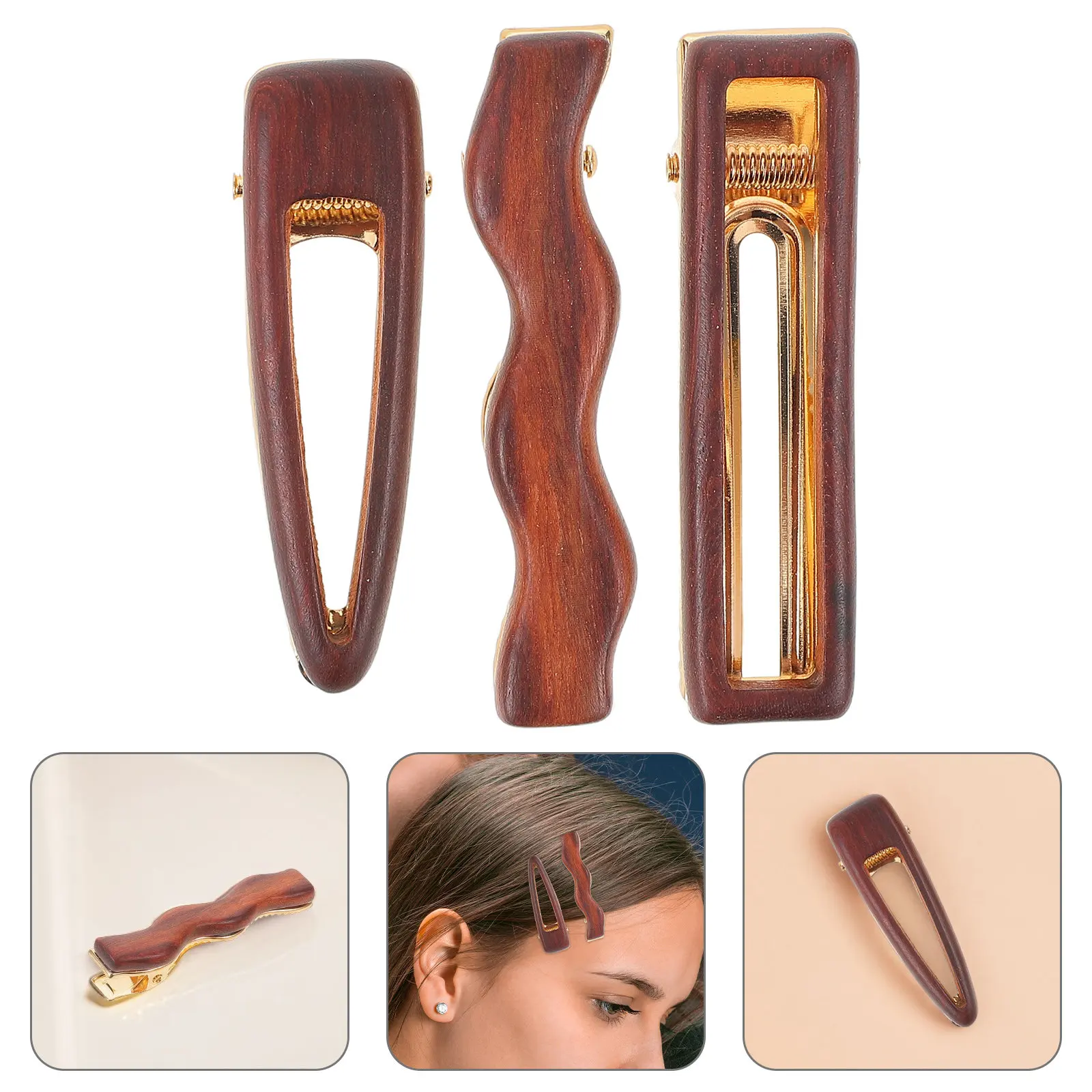 3Pcs Wooden Duckbill Hair Clips Minimalist Flat Side Barrettes for Women Bangs Styling Chinese Style Elegant Hair Accessories
3Pcs Wooden Duckbill Hair Clips Minimalist Flat Side Barrettes for Women Bangs Styling Chinese Style Elegant Hair Accessories