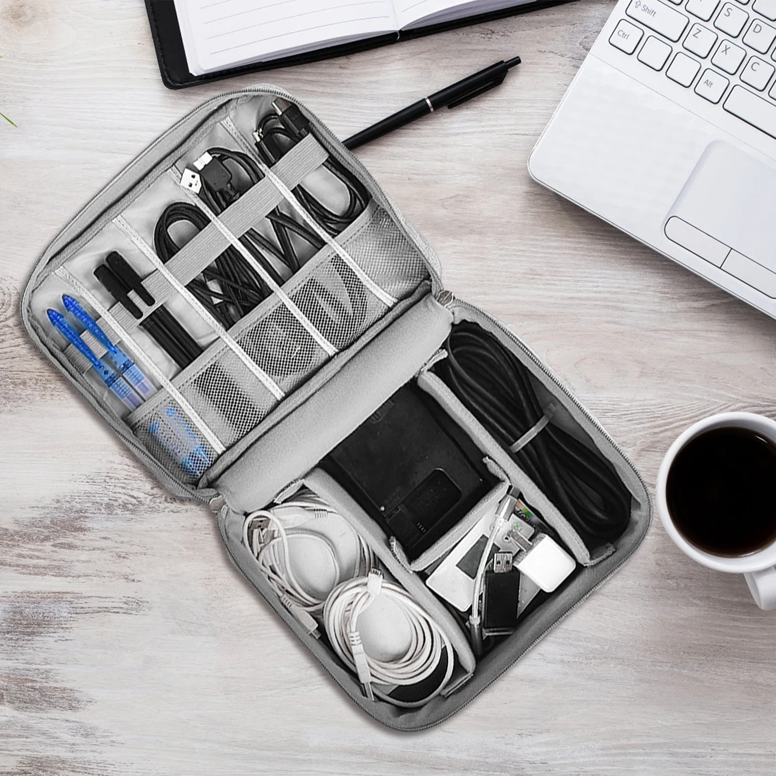 Digital Storage Bag Gray Cable Organizer Travel Pouch Electronics Case USB Holder Multi-functional Cord Travel
Digital Storage Bag Gray Cable Organizer Travel Pouch Electronics Case USB Holder Multi-functional Cord Travel