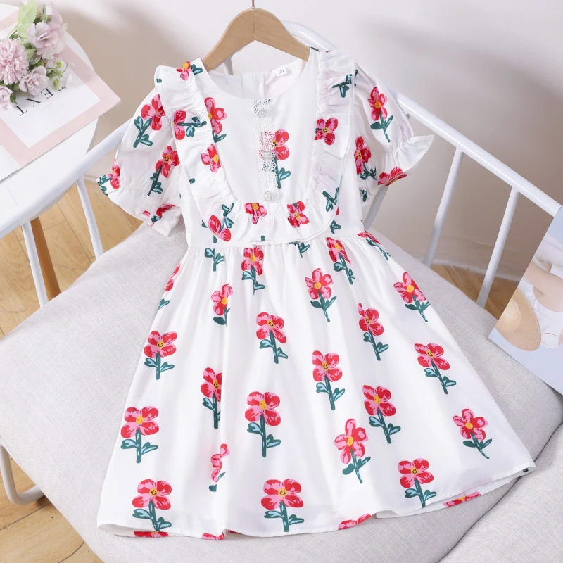 Summer Kids Floral Dress for Girls Clothes Party Prom Outfits Princess Short Sleeve Children Teenagers Vestidos 6 8 10 12 Years
Summer Kids Floral Dress for Girls Clothes Party Prom Outfits Princess Short Sleeve Children Teenagers Vestidos 6 8 10 12 Years