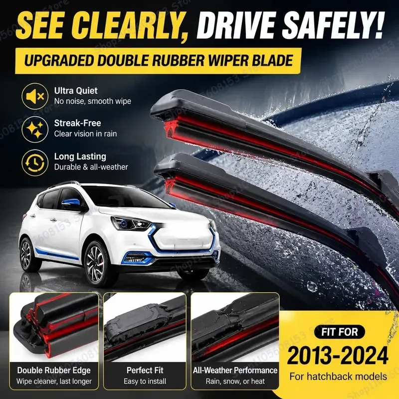 For JAC iEV7S J5 J7 Shuailing Frison T6 T8 Double Rubber Windshield Wiper Blades Front Replacement Car Wiper Kit All Weather
For JAC iEV7S J5 J7 Shuailing Frison T6 T8 Double Rubber Windshield Wiper Blades Front Replacement Car Wiper Kit All Weather