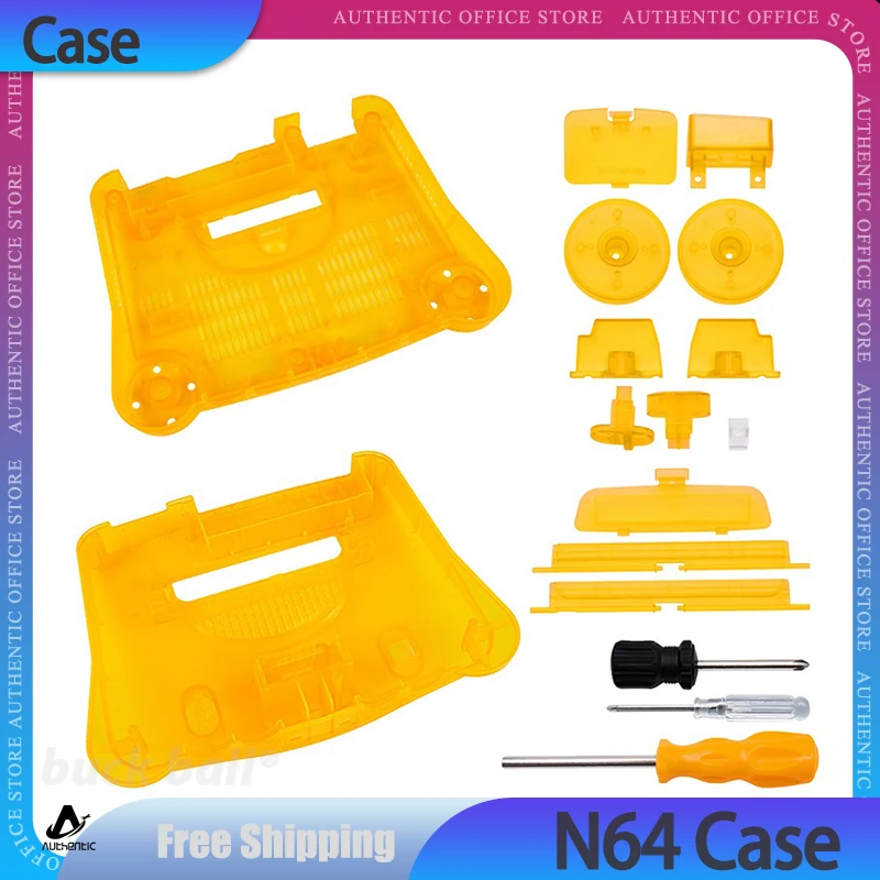 Transparent Case N64 Game Replacement Housing Shell Orange Retro Video Game Replacement Shell Translucent Console Accessory Gift
Transparent Case N64 Game Replacement Housing Shell Orange Retro Video Game Replacement Shell Translucent Console Accessory Gift