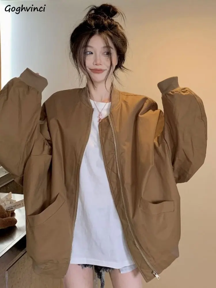 Basic Jackets Women Chic Solid Vintage Casual New Spring Streetwear Simple Popular Outwear Korean Style Cozy Loose Clothes Teens
Basic Jackets Women Chic Solid Vintage Casual New Spring Streetwear Simple Popular Outwear Korean Style Cozy Loose Clothes Teens