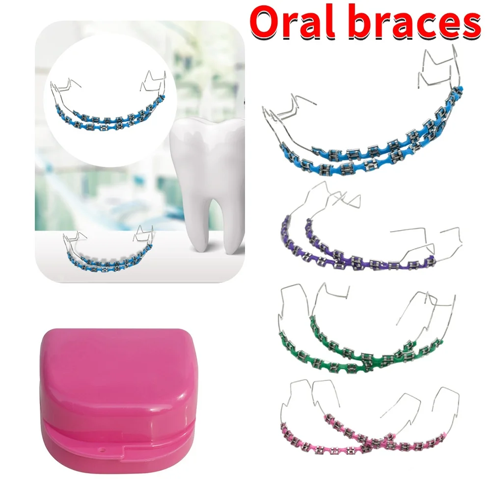 Временные украшения для зубов, стоматологические поддельные брекеты с металлическими проводами и кронштейном, стоматологический инструмент с лигатурными стяжками для декора зубов
Временные украшения для зубов, стоматологические поддельные брекеты с металлическими проводами и кронштейном, стоматологический инструмент с лигатурными стяжками для декора зубов