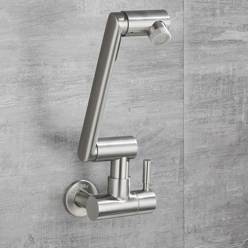 Wall entry kitchen faucet foldable single cooling single hole universal rotary balcony washing basin mop basin faucet
Wall entry kitchen faucet foldable single cooling single hole universal rotary balcony washing basin mop basin faucet
