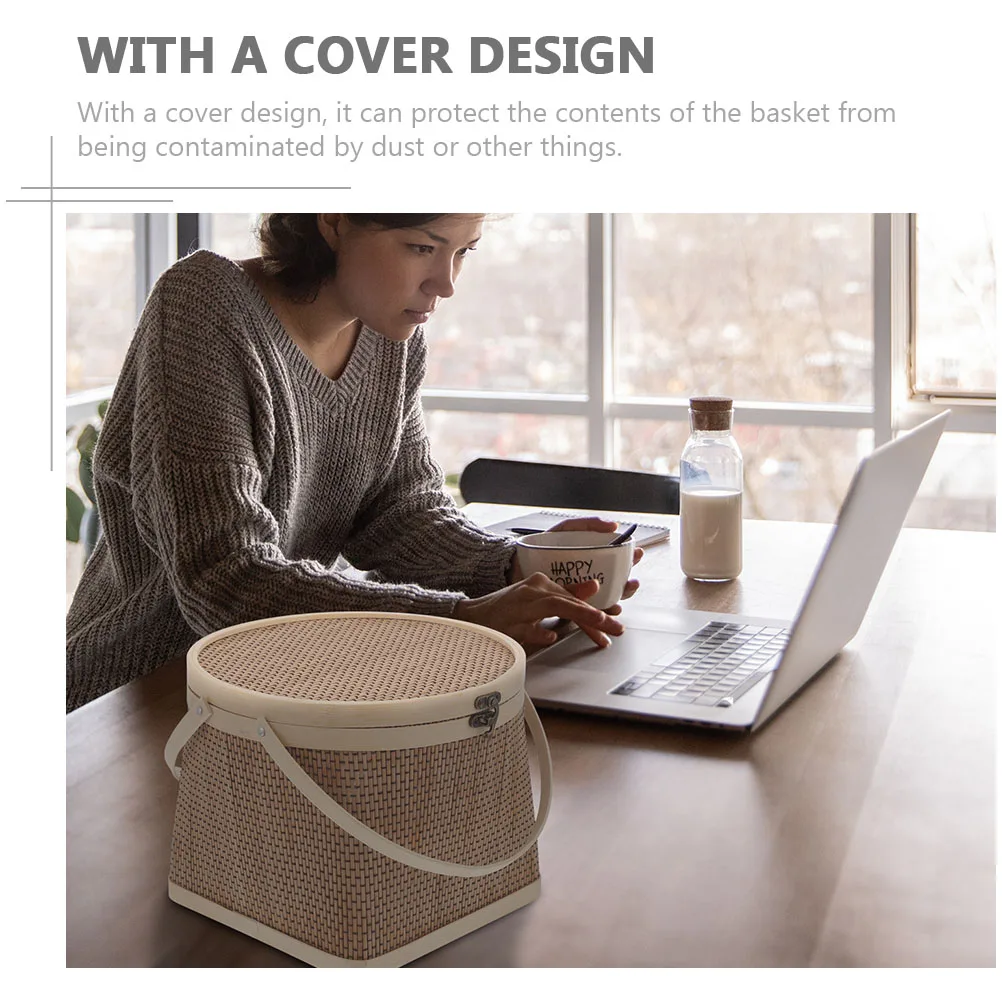 Egg Storage Basket Bamboo Woven Gift Basket Rustic and Retro Colored Excellent Workmanship Fine Details Holiday Gift
Egg Storage Basket Bamboo Woven Gift Basket Rustic and Retro Colored Excellent Workmanship Fine Details Holiday Gift