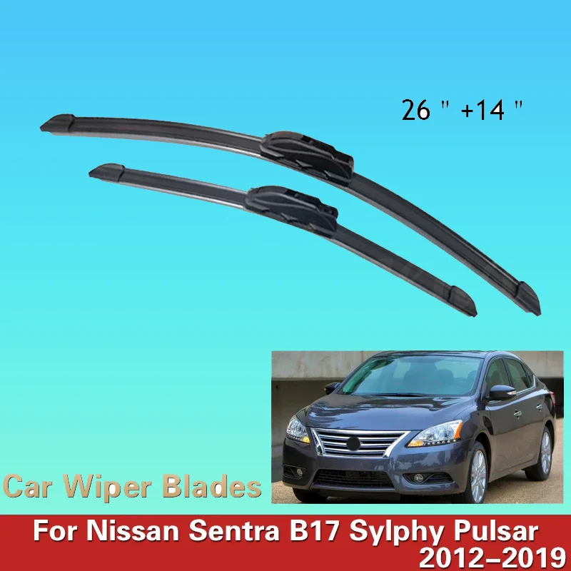 Front Wiper Blades Set For Nissan Sentra B17 2012 - 2019 Sylphy Pulsar Windshield Brushes Windscreen Window Washer Cover 2017
Front Wiper Blades Set For Nissan Sentra B17 2012 - 2019 Sylphy Pulsar Windshield Brushes Windscreen Window Washer Cover 2017
