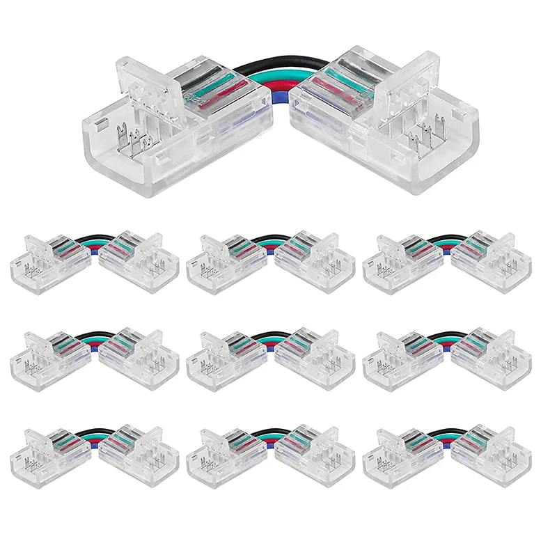 5pcs LED L Shape Connector 2pin 4pin 5pin 6Pin Corner Connector For 8mm 10mm 12mm Single RGB CCT RGBW Tape Lights
5pcs LED L Shape Connector 2pin 4pin 5pin 6Pin Corner Connector For 8mm 10mm 12mm Single RGB CCT RGBW Tape Lights