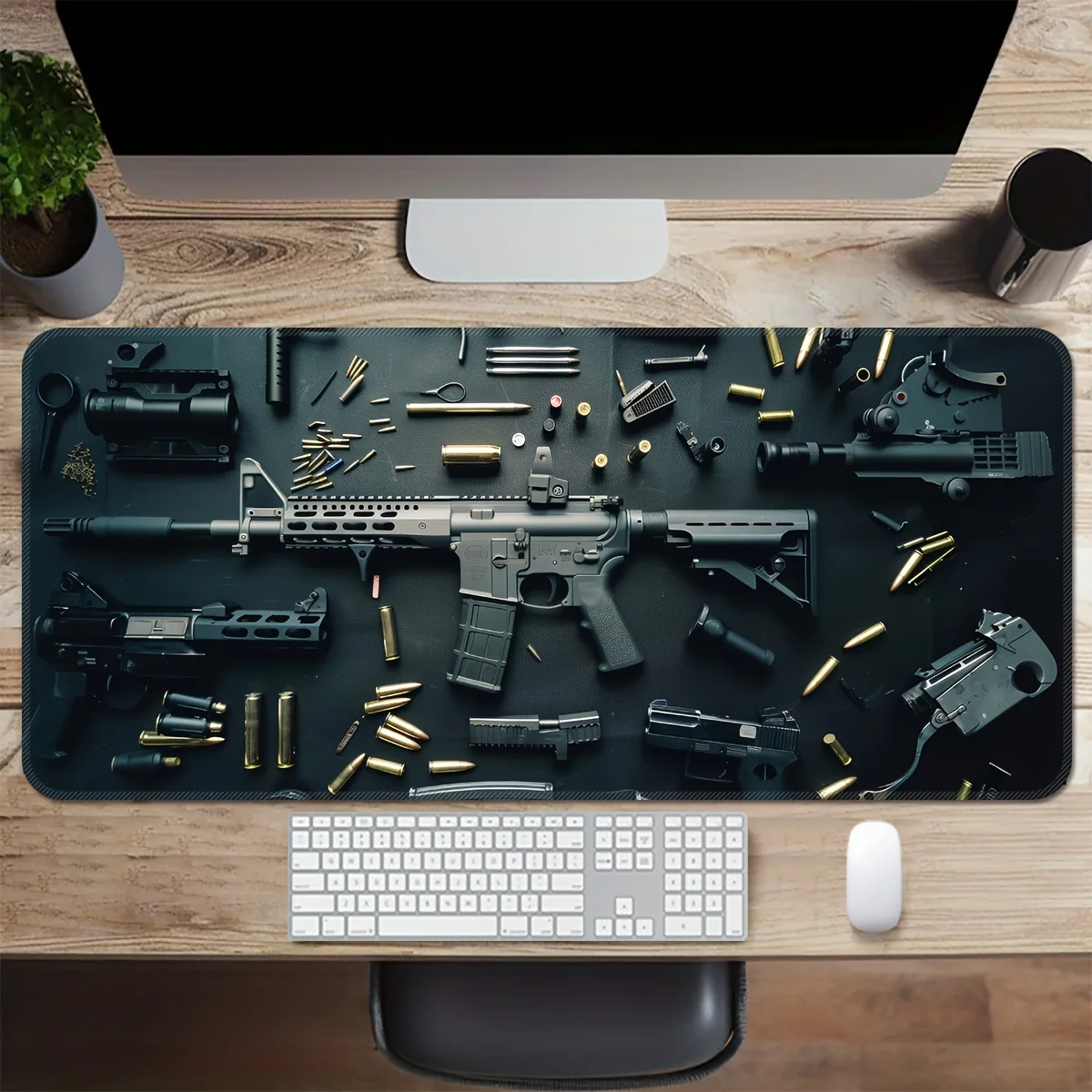 Gun Picture Wide game mouse pad non-slip rubber table mats precise locking edge game player competitive PC economy table mat DIY
Gun Picture Wide game mouse pad non-slip rubber table mats precise locking edge game player competitive PC economy table mat DIY