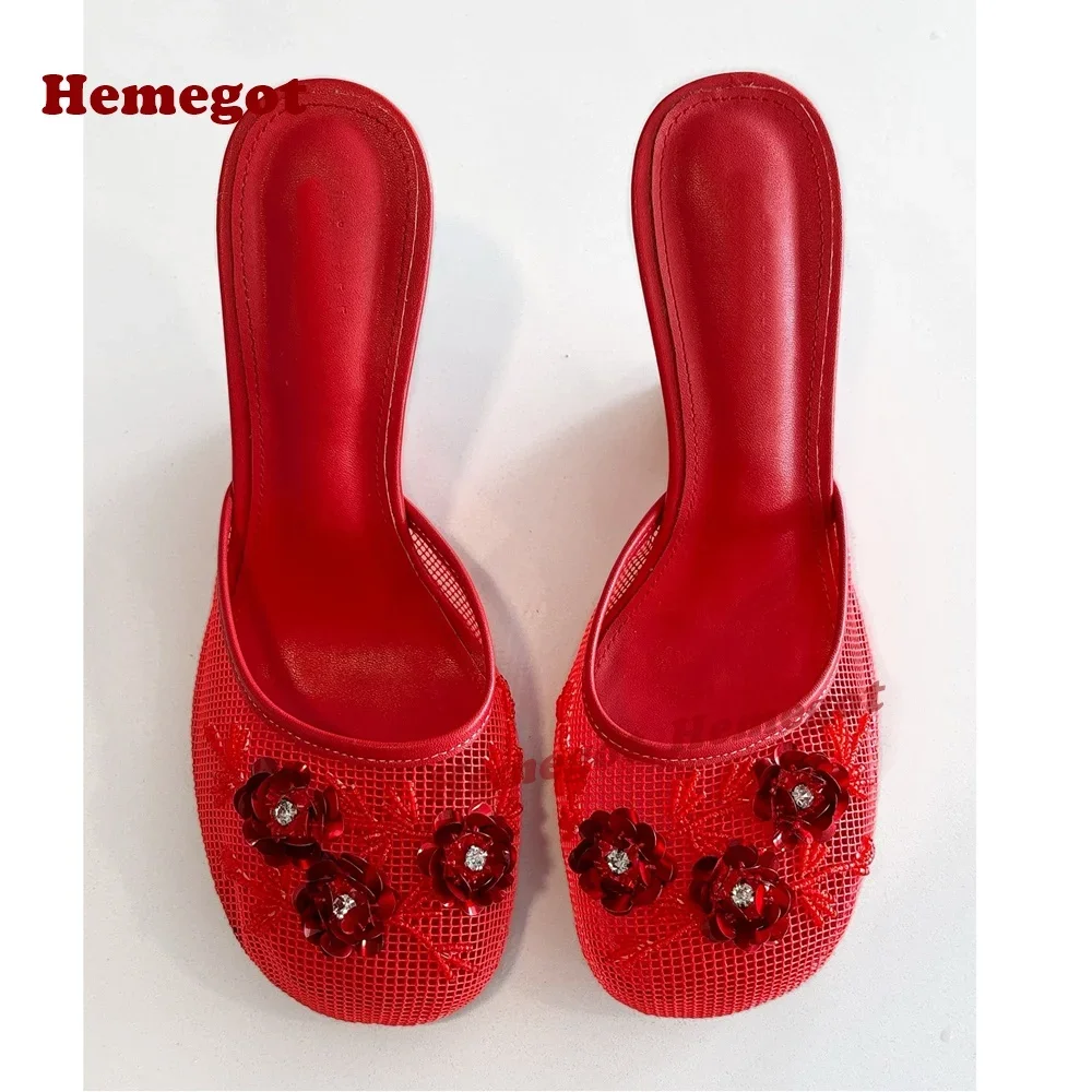 Blue Air Mesh Strange Style Slippers Round Toe Flower Embroidery Women's Mules 2025 New Arrival Runway Party Shoes Luxury Sexy
Blue Air Mesh Strange Style Slippers Round Toe Flower Embroidery Women's Mules 2025 New Arrival Runway Party Shoes Luxury Sexy