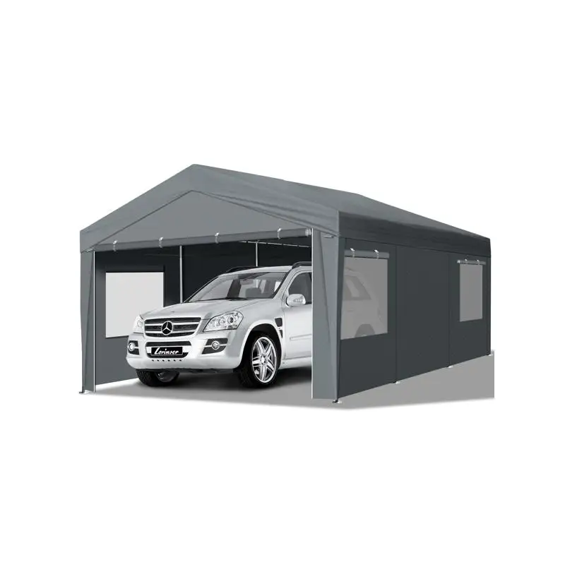 12x20 ft Carport Canopy Shelter Grey Outdoor Vehicle Cover
12x20 ft Carport Canopy Shelter Grey Outdoor Vehicle Cover