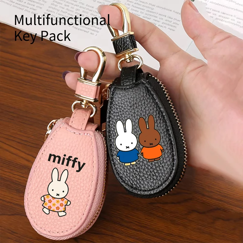 Miffys Woman Car Key Pouch Cartoon Kawaii Key Bag Multi-function Simple Mini Purse Female Fashion Cute Keychain Storage Bag Gift
Miffys Woman Car Key Pouch Cartoon Kawaii Key Bag Multi-function Simple Mini Purse Female Fashion Cute Keychain Storage Bag Gift